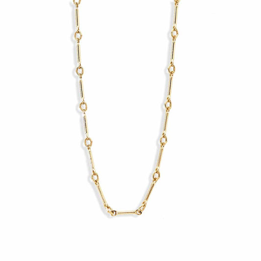 Bar chain necklace gold