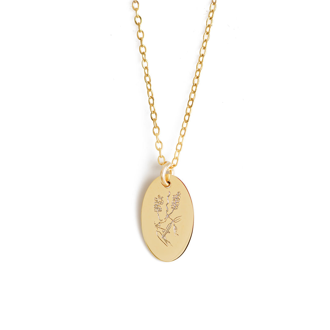 Hardenbergia Necklace - Gold