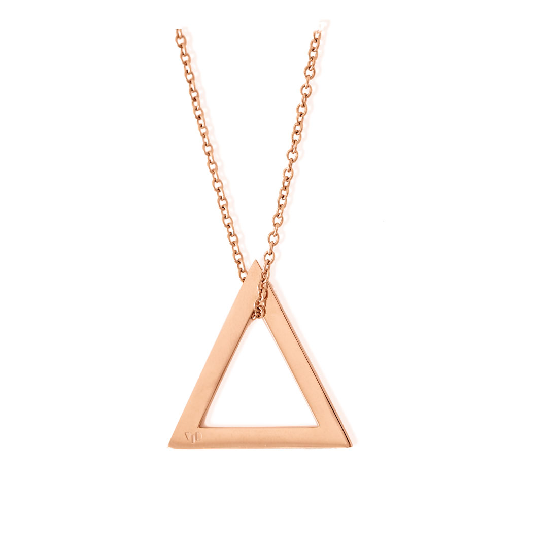 Deltaglyph Pendant Rose Gold