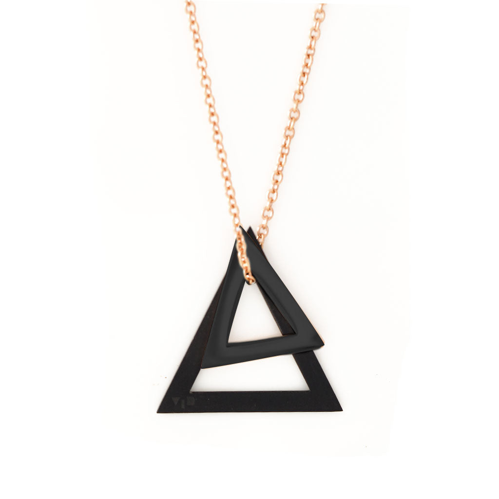 Double Deltaglyph Pendant - Customise