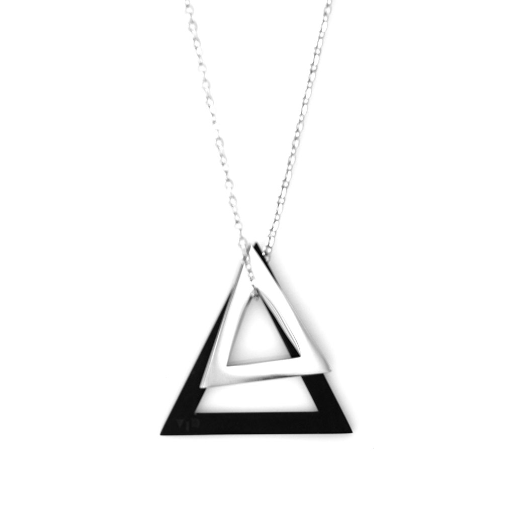 Double Deltaglyph Pendant - Customise
