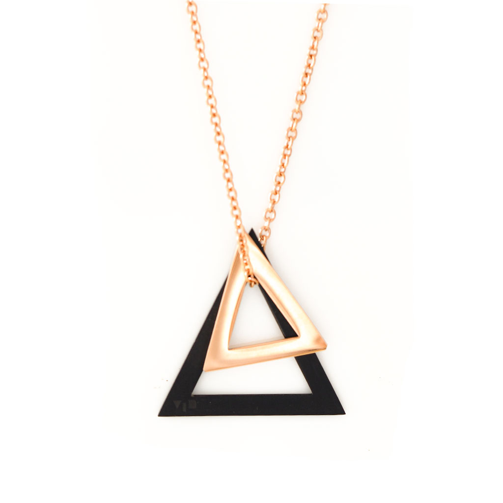 Double Deltaglyph Pendant - Customise
