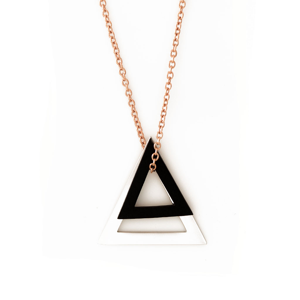 Double Deltaglyph Pendant - Customise