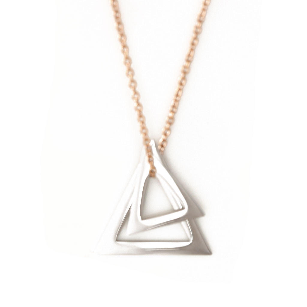 Double Deltaglyph Pendant - Customise