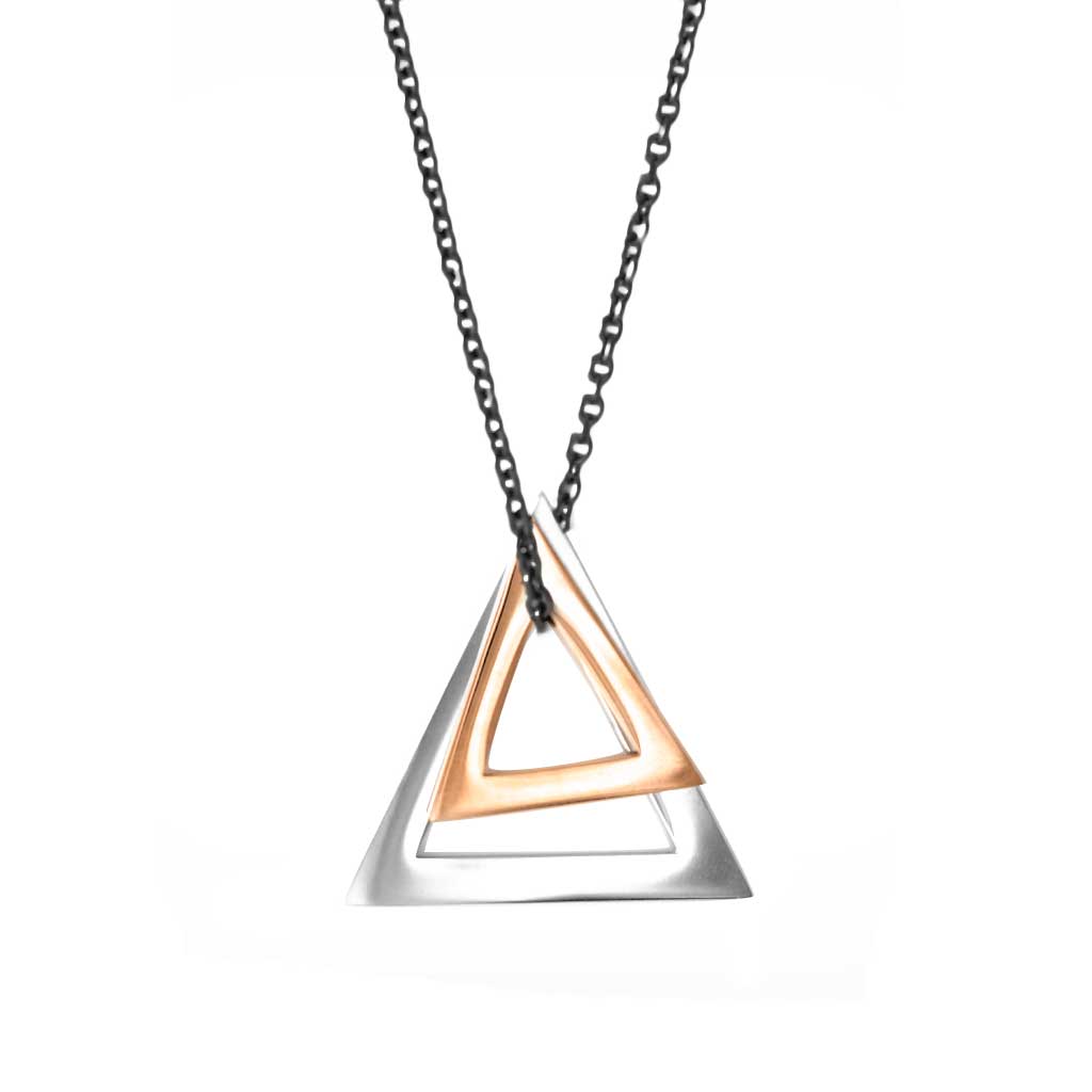Double Deltaglyph Pendant - Customise