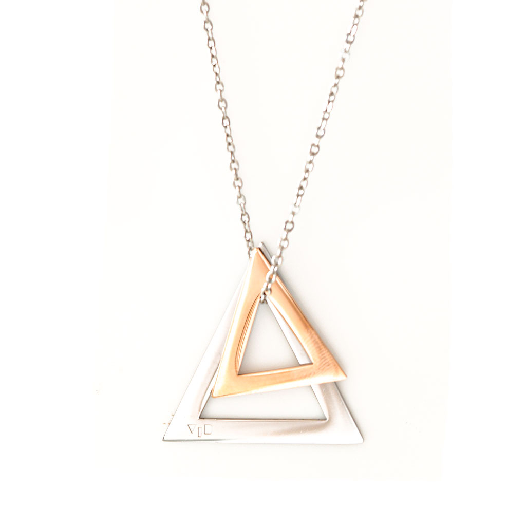 Double Deltaglyph Pendant - Customise