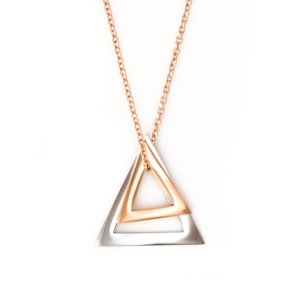 Double Deltaglyph Pendant - Customise