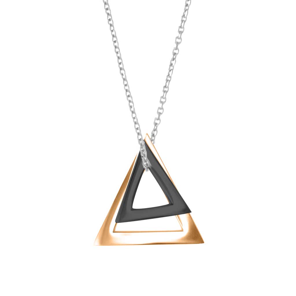 Double Deltaglyph Pendant - Customise
