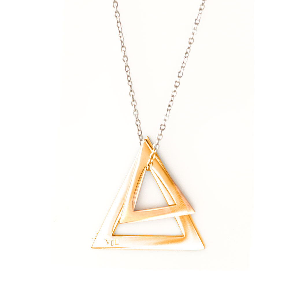 Double Deltaglyph Pendant - Customise