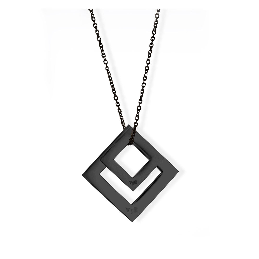 Double-Diamond-Pendant-Black-Black-Black