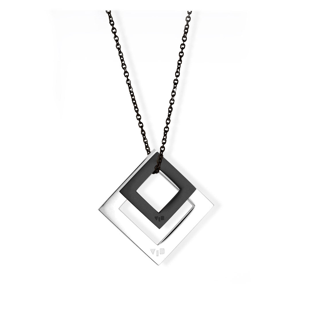 Double-Diamond-Pendant-Rhodium-Black-Black