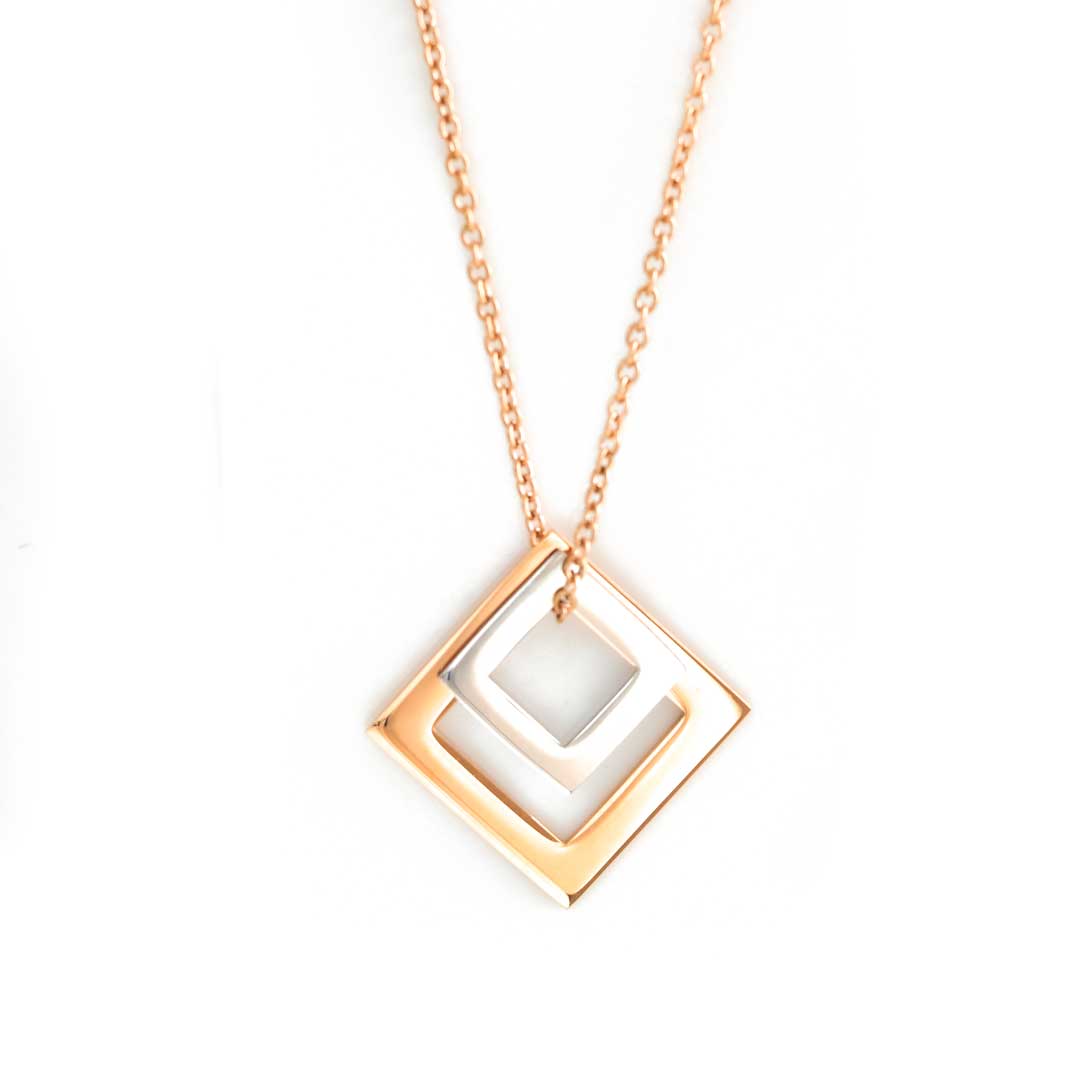 Double Diamond Pendant - Customise
