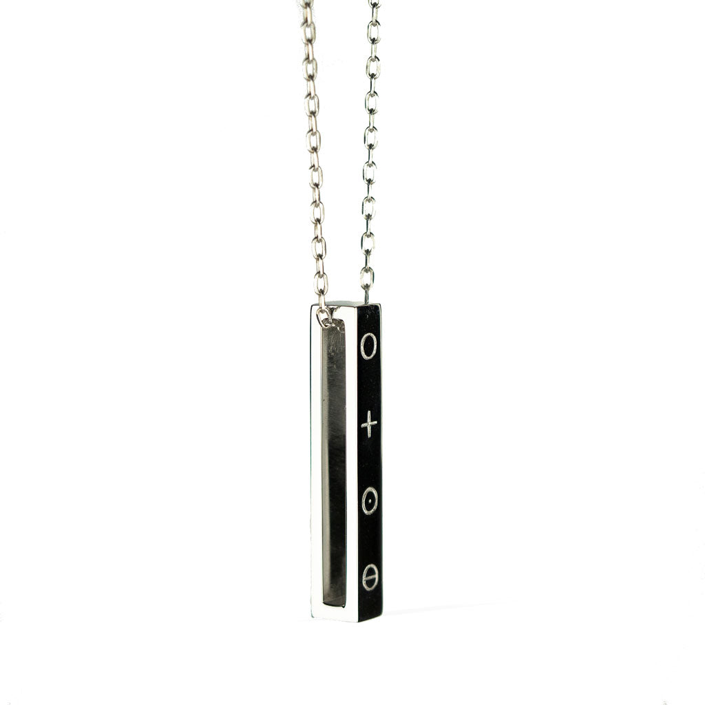Elements Bar Pendant Rhodium