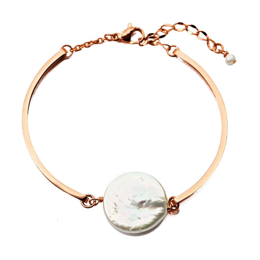 Enchantment Pearl Bracelet - Rose Gold and Pearl