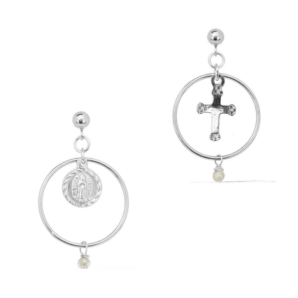 Faith Union Earrings - Silver