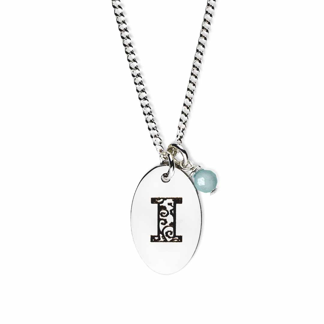Birthstone-love-letter-i-silver aquamarine