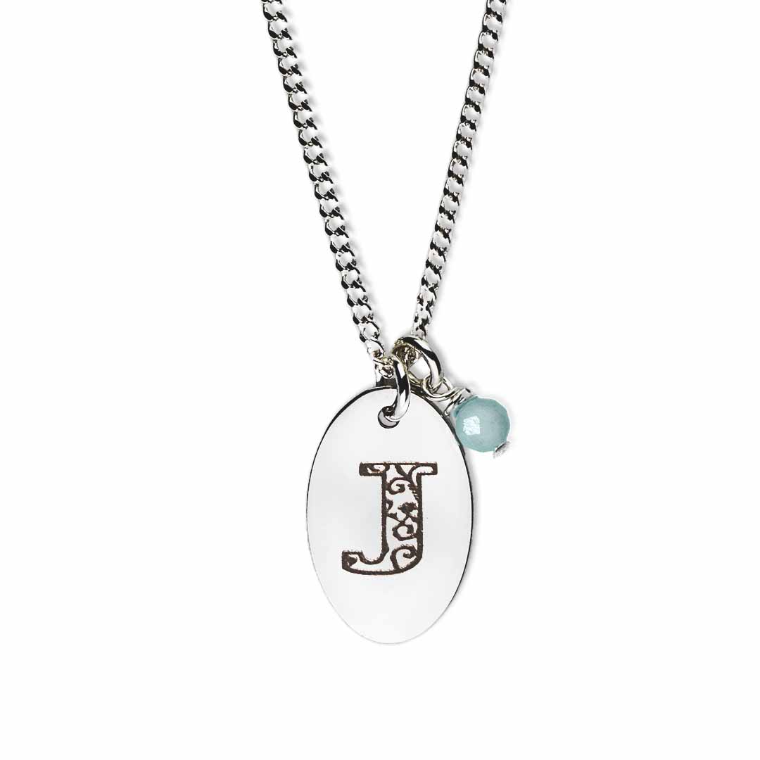 Birthstone-love-letter-j-silver aquamarine