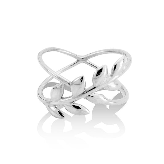 LITTLE LEAF RING -Sterling Silver