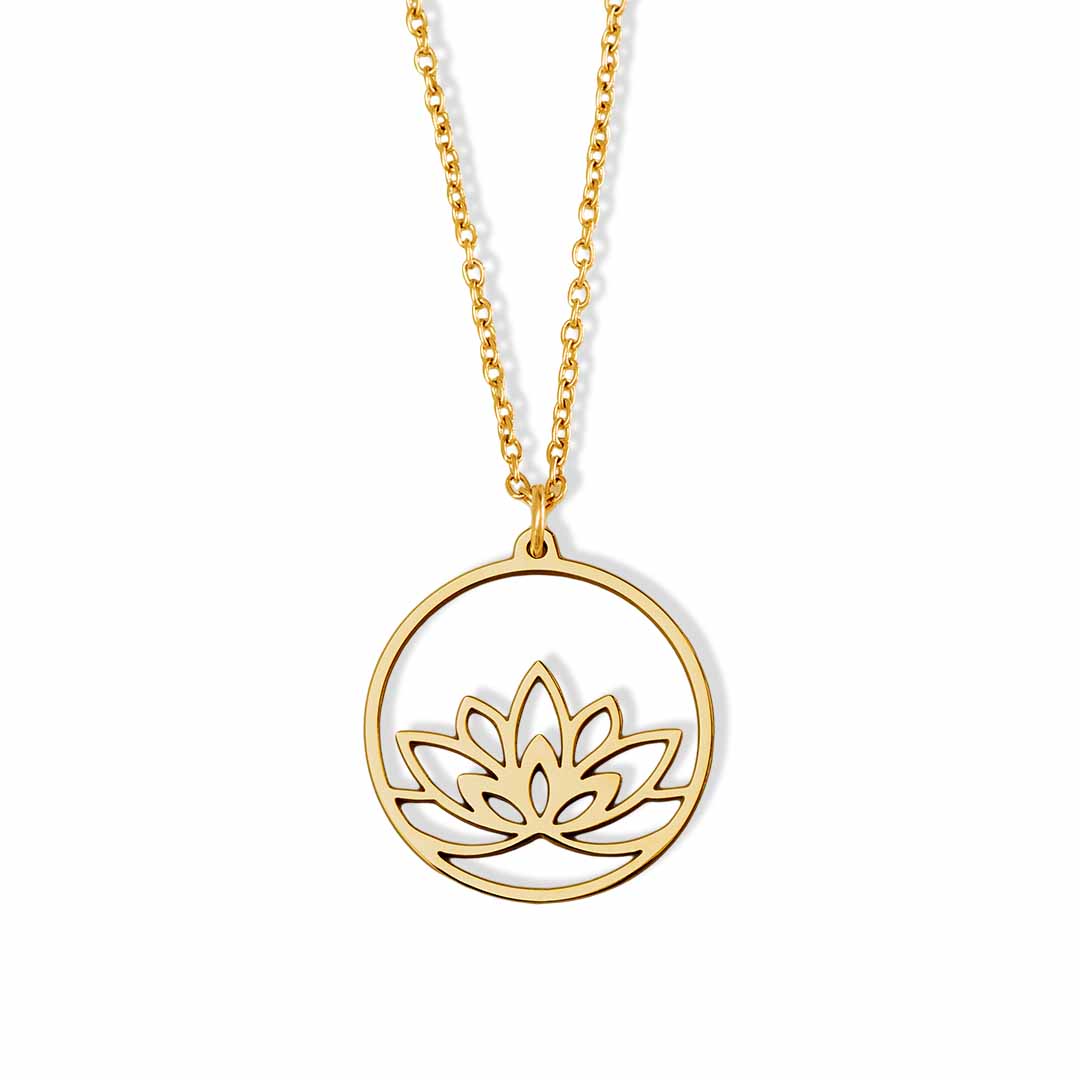 Lotus pendant outlet gold