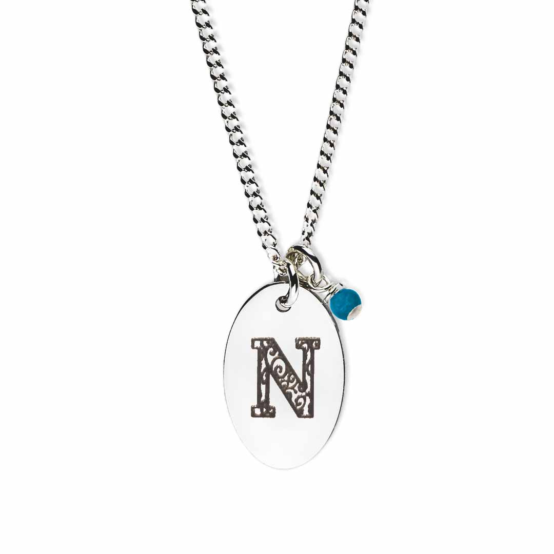 Birthstone-love-letter-n-silver turquoise