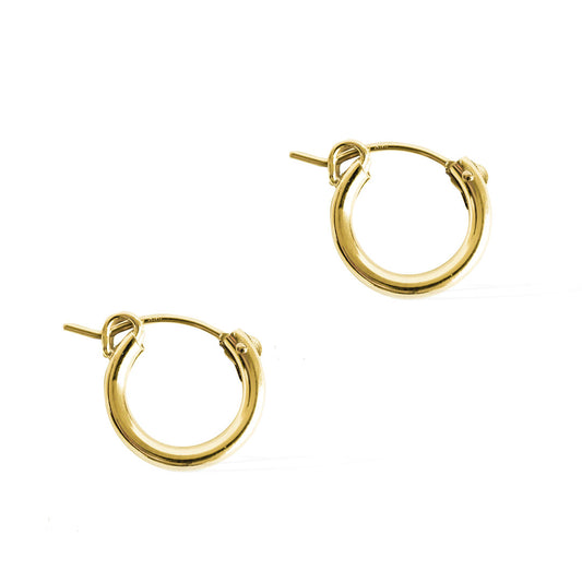 perfect hoop earrings 14mm