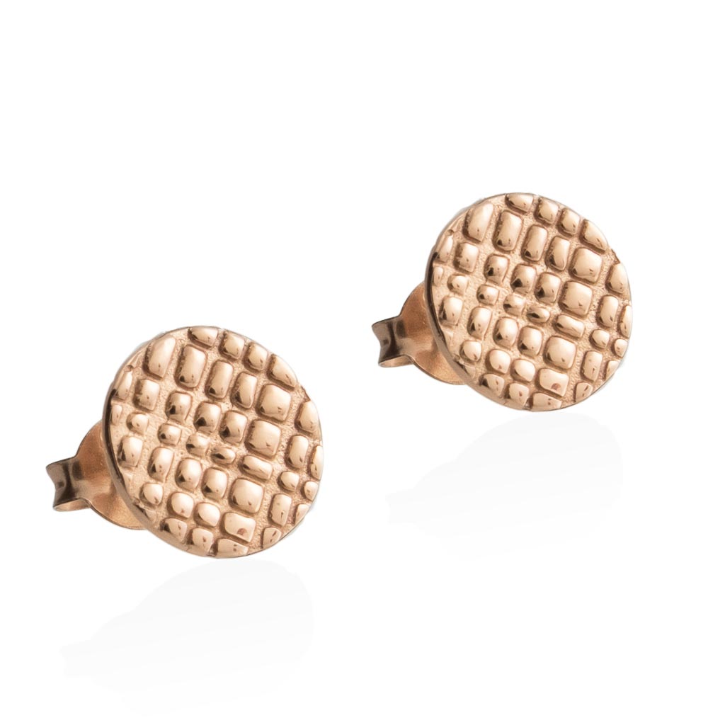 RAIN STUD EARRINGS - Rose Gold