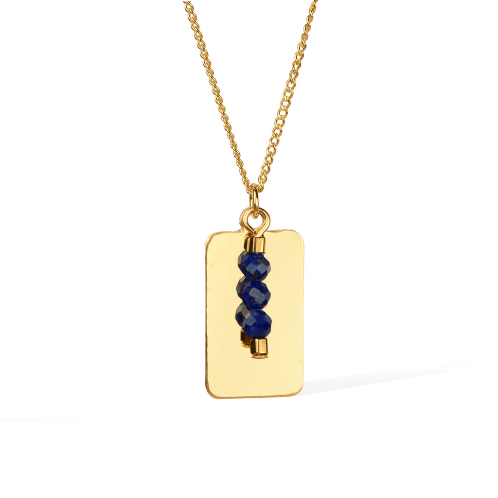 Reflections Lapis Lazuli Necklace - Gold