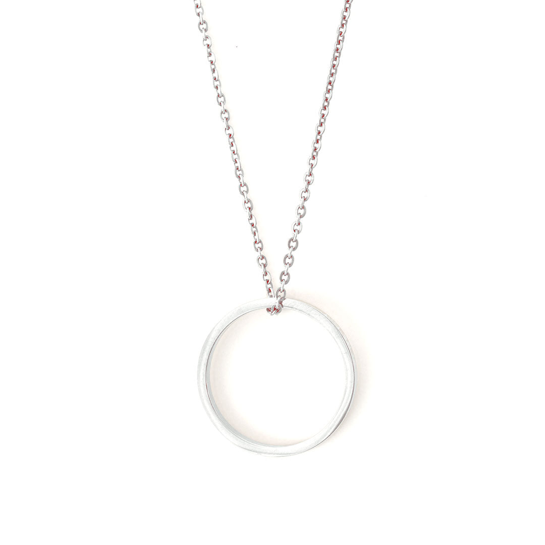 Ring of Fire pendant single Rhodium