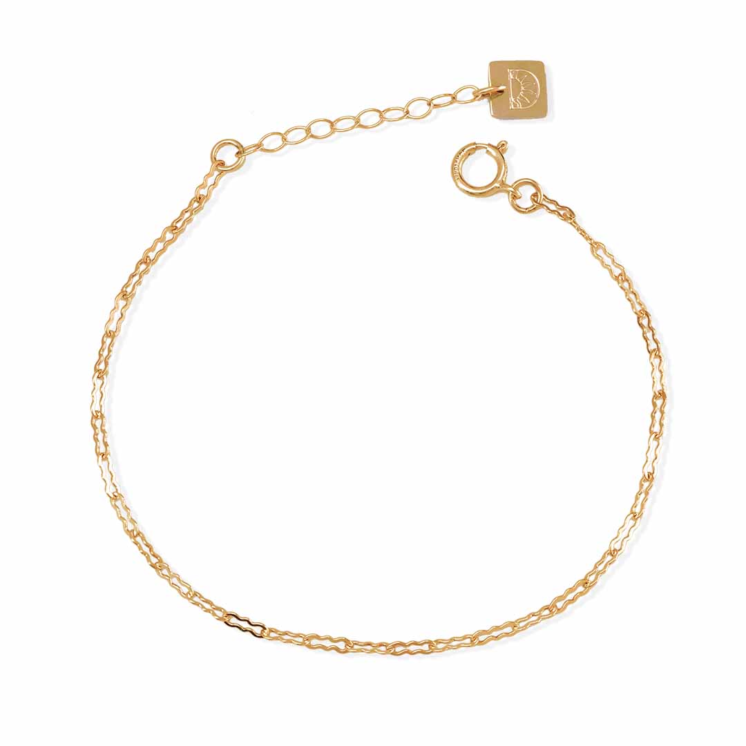 Ripplet Chain Anklet - Gold