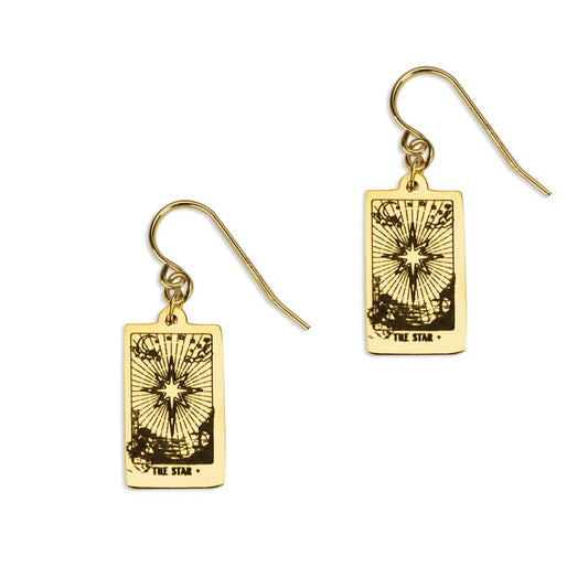 Star Tarot Earrings 14K gold filled jewellery