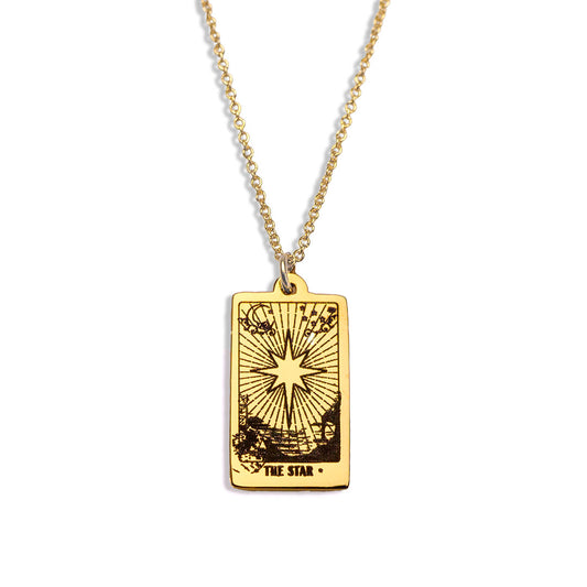 Tarot Star necklace pendant 14K gold filled jewellery