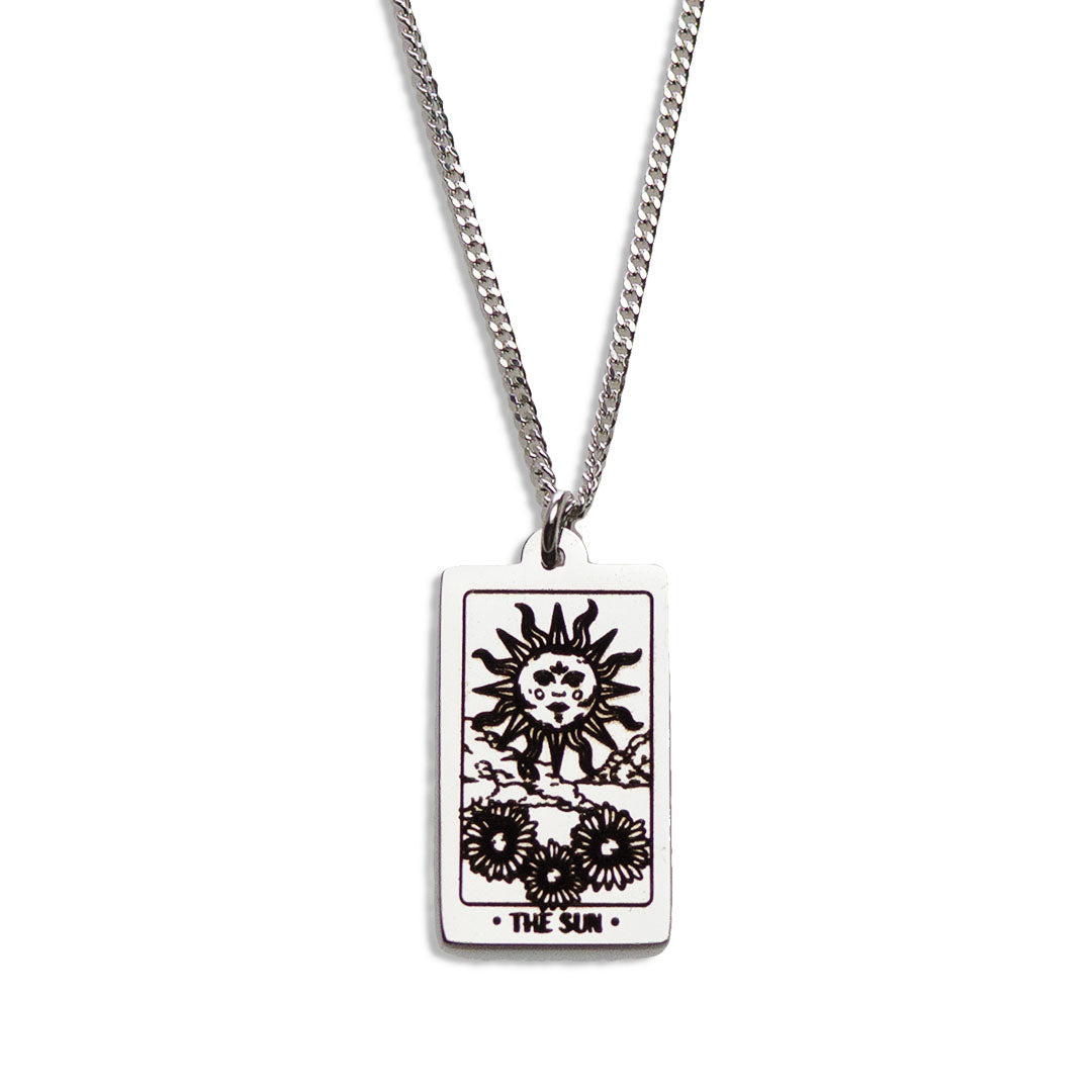 Tarot Sun necklace pendant sterling silver jewellery