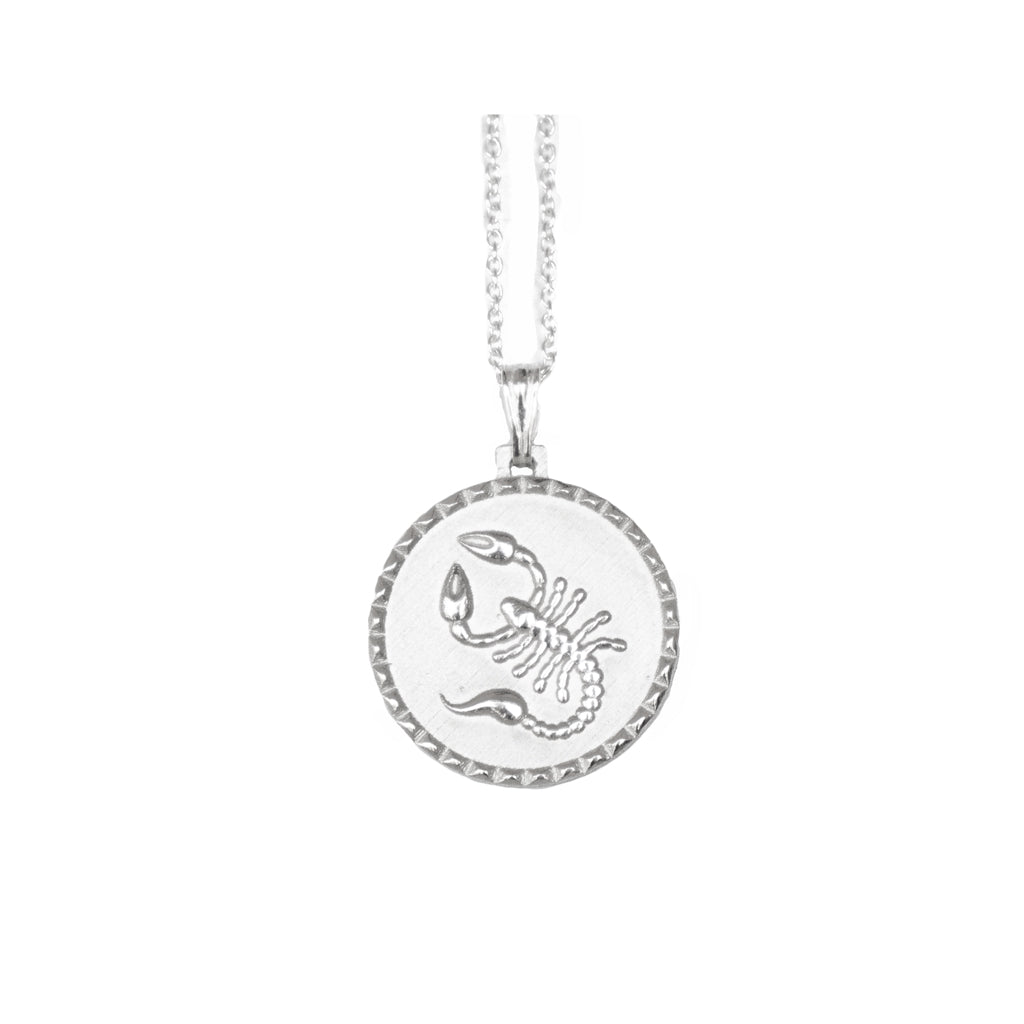 The Scorpio star sign necklace pendant sterling silver jewellery
