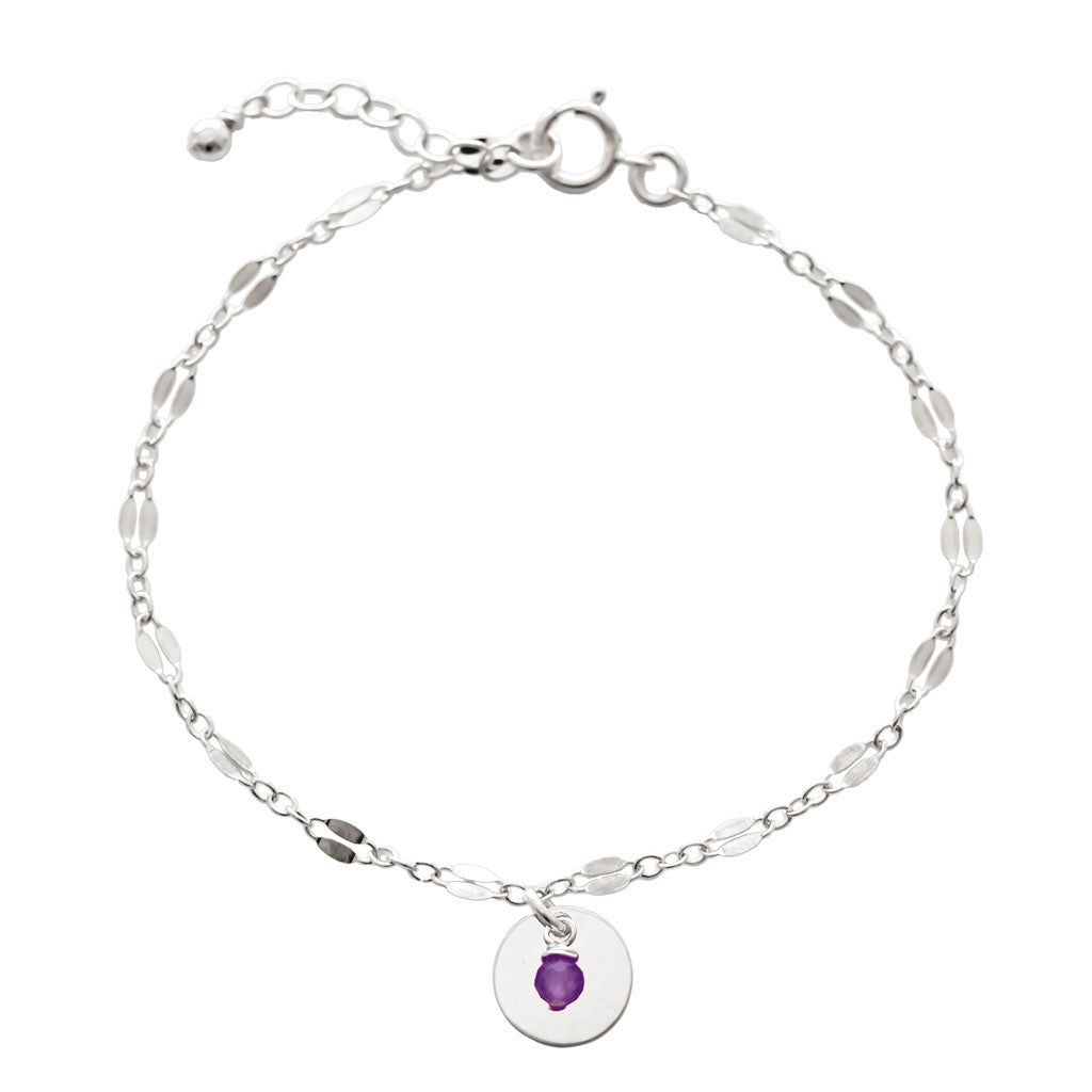 Unity Bracelet - Silver and Amethyst