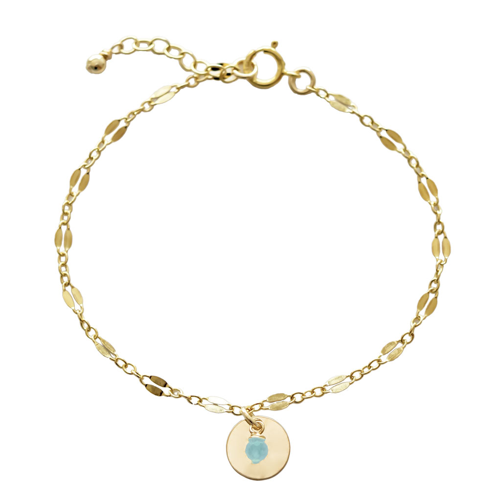 Unity Bracelet - Gold and Amazonite