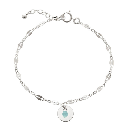 Unity Bracelet - Silver and Amazonite