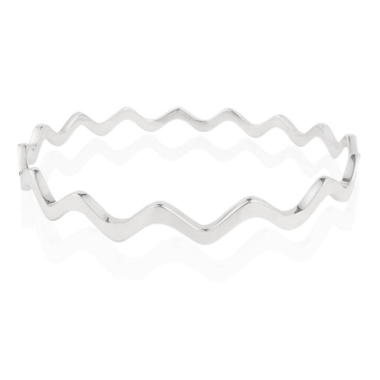 WAVE BANGLE - Sterling Silver