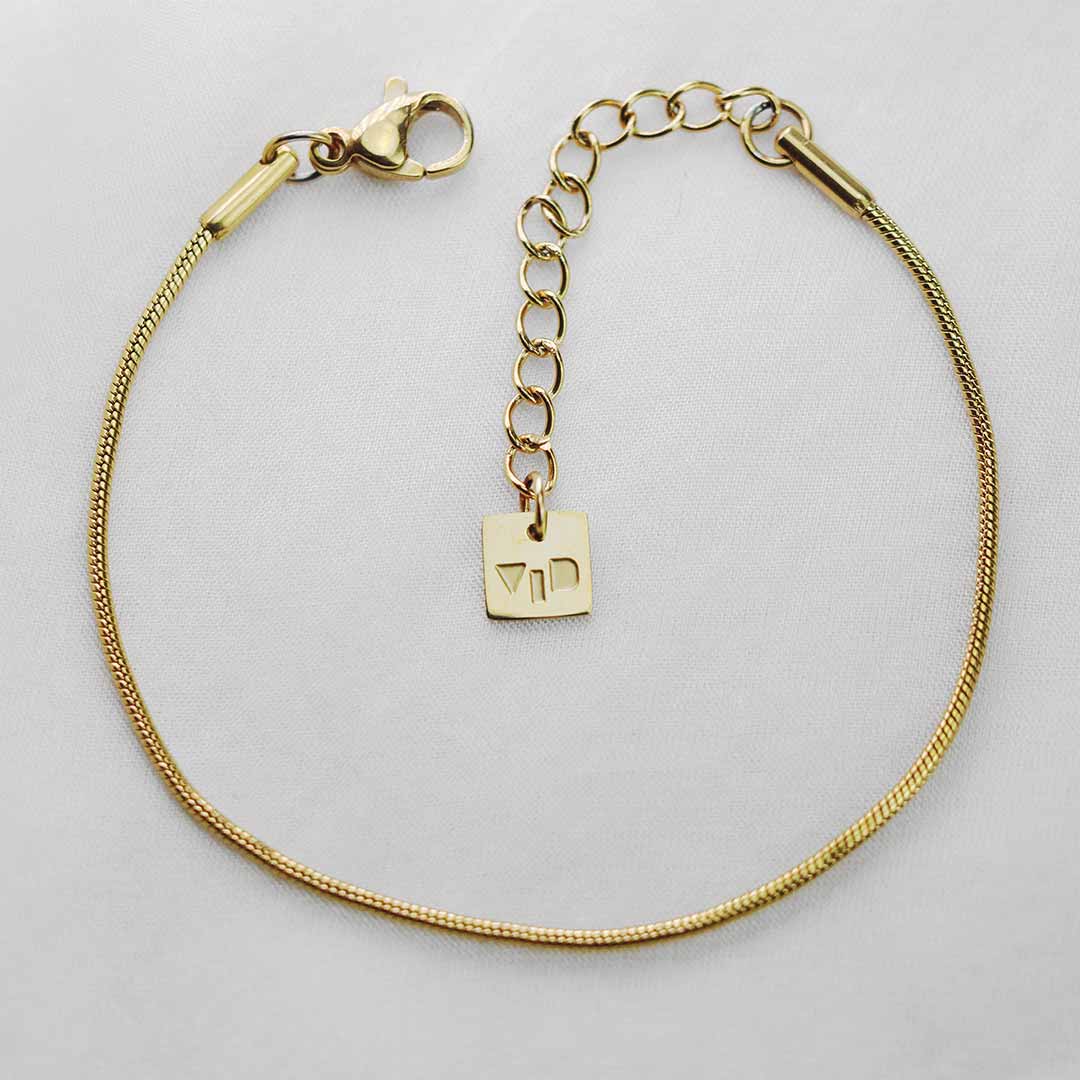 Slinky Snake Chain Bracelet - Gold