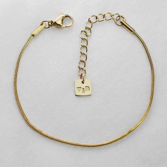 Slinky Snake Chain Bracelet - Gold