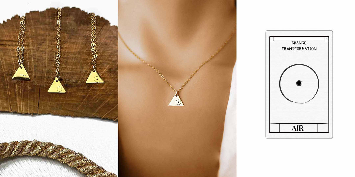 Air Symbol necklace and meaning card