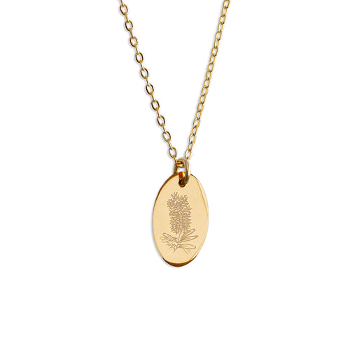 Bottlebrush Necklace - Gold