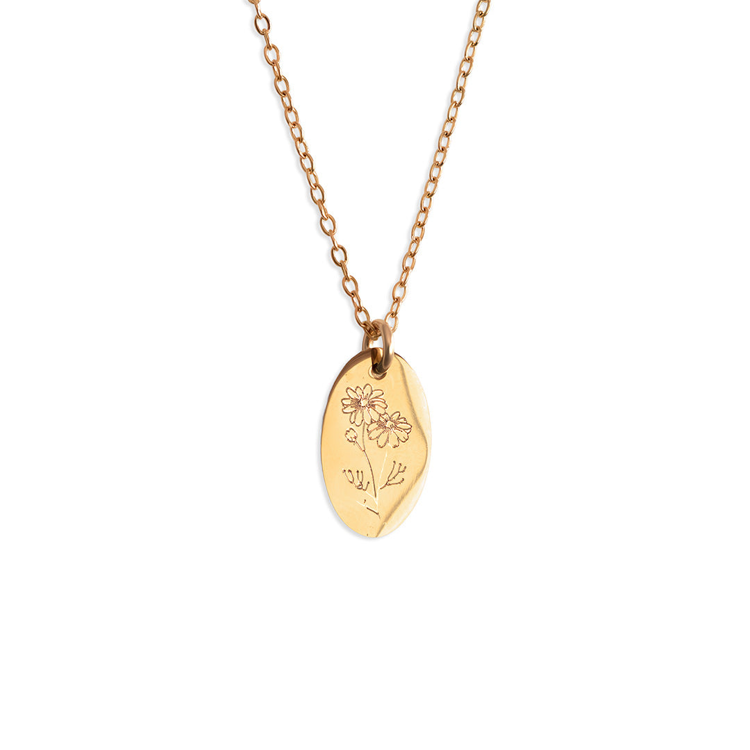 Brachyscome Necklace - Gold