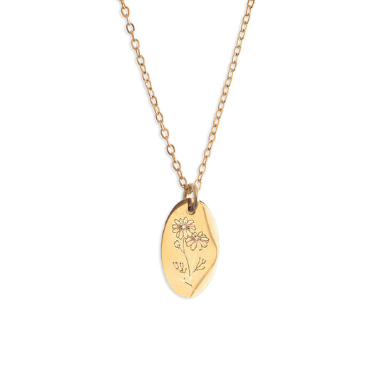 Brachyscome Necklace - Gold