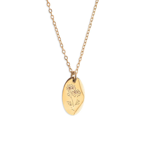 Brachyscome Necklace - Gold