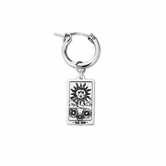 Sun Tarot Charm - Silver