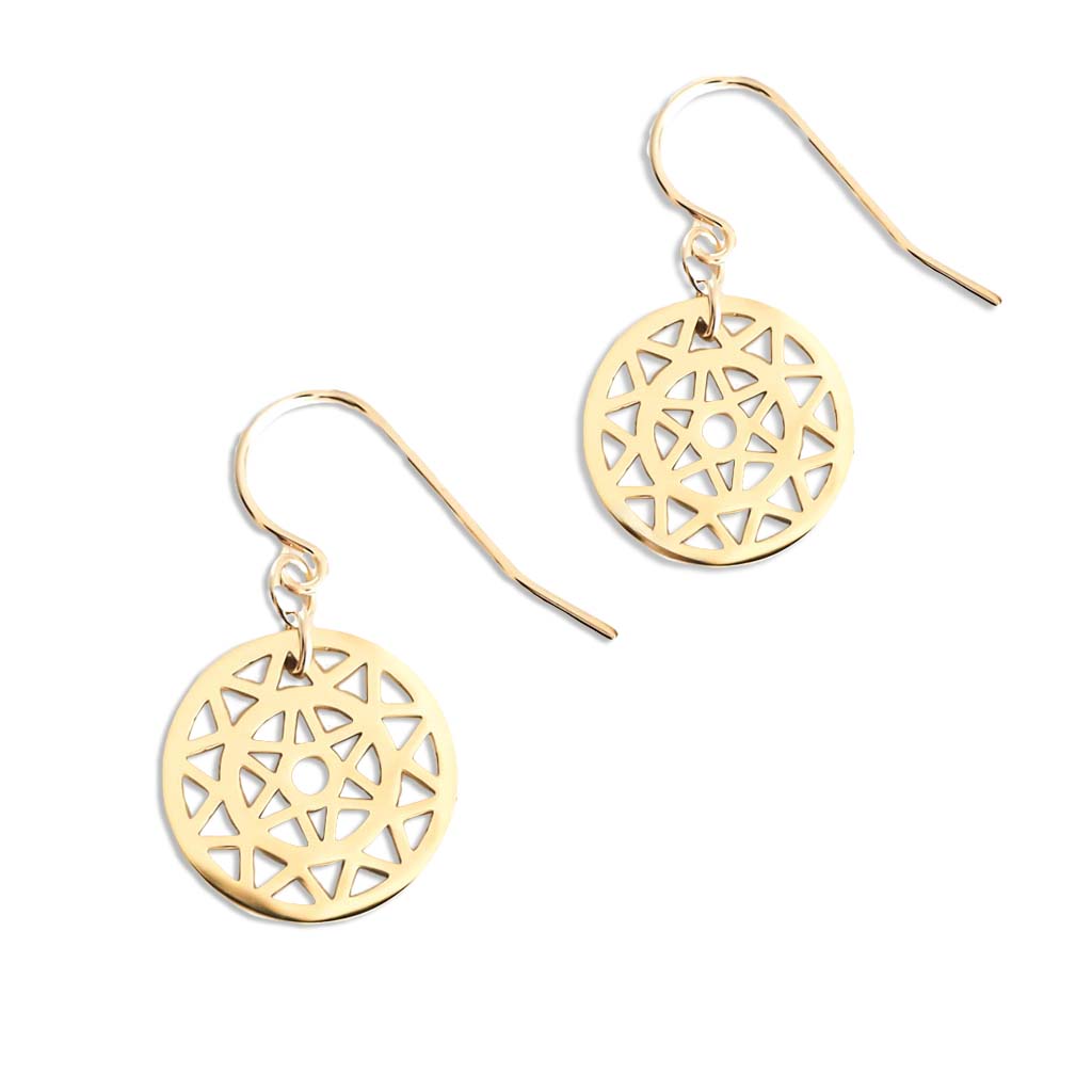 Dandelion Hook Earrings - Gold