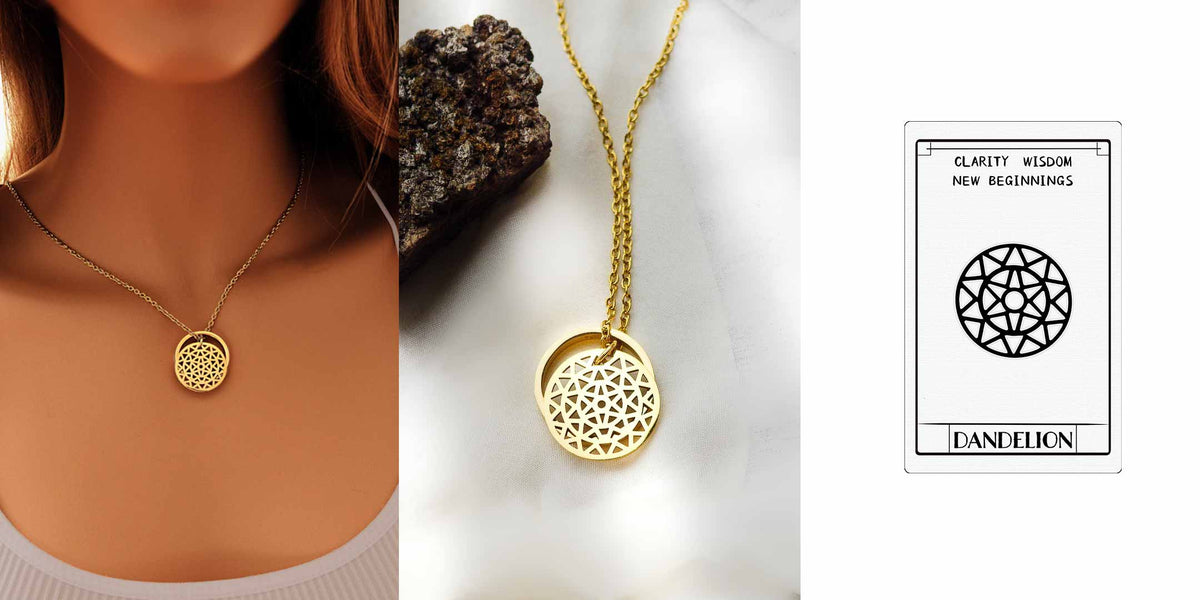 Dandelion necklace layout