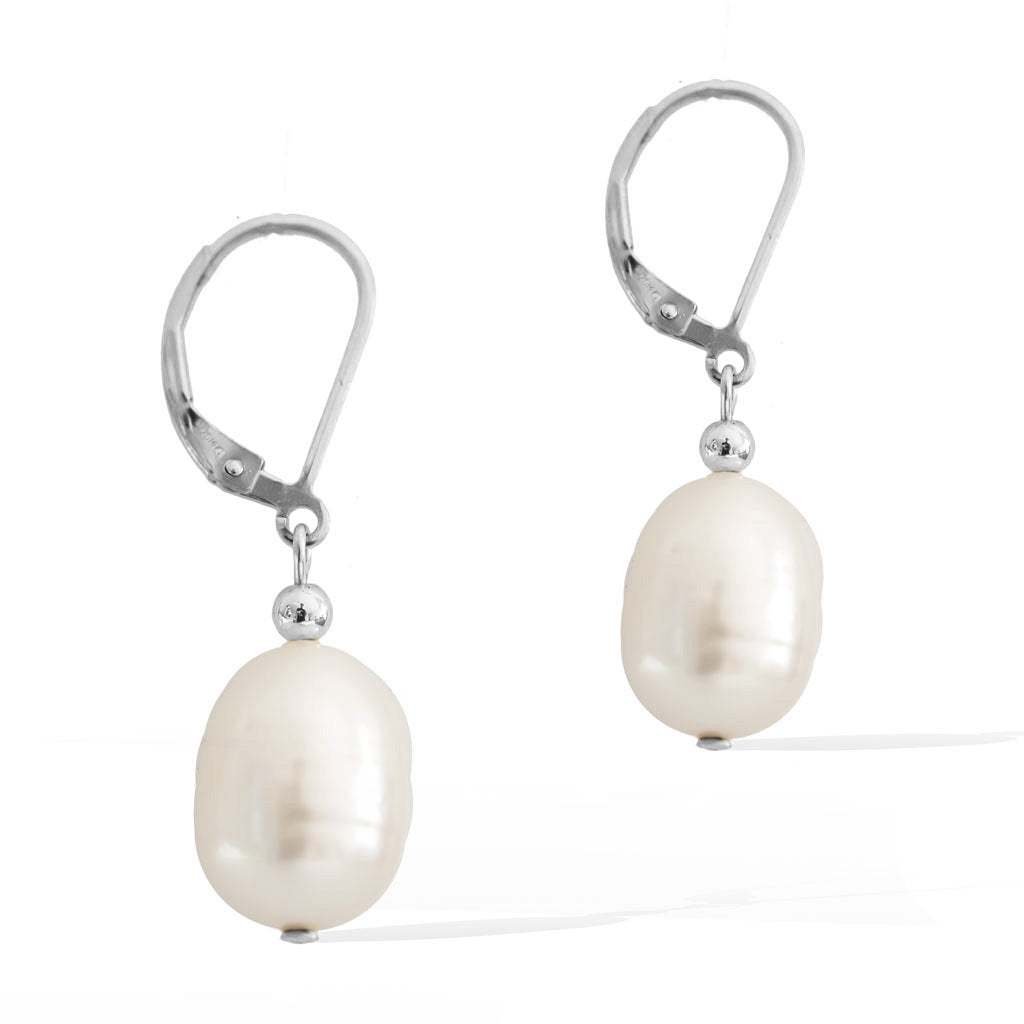Enchantment Pearl Earrings - Silver and Pearl