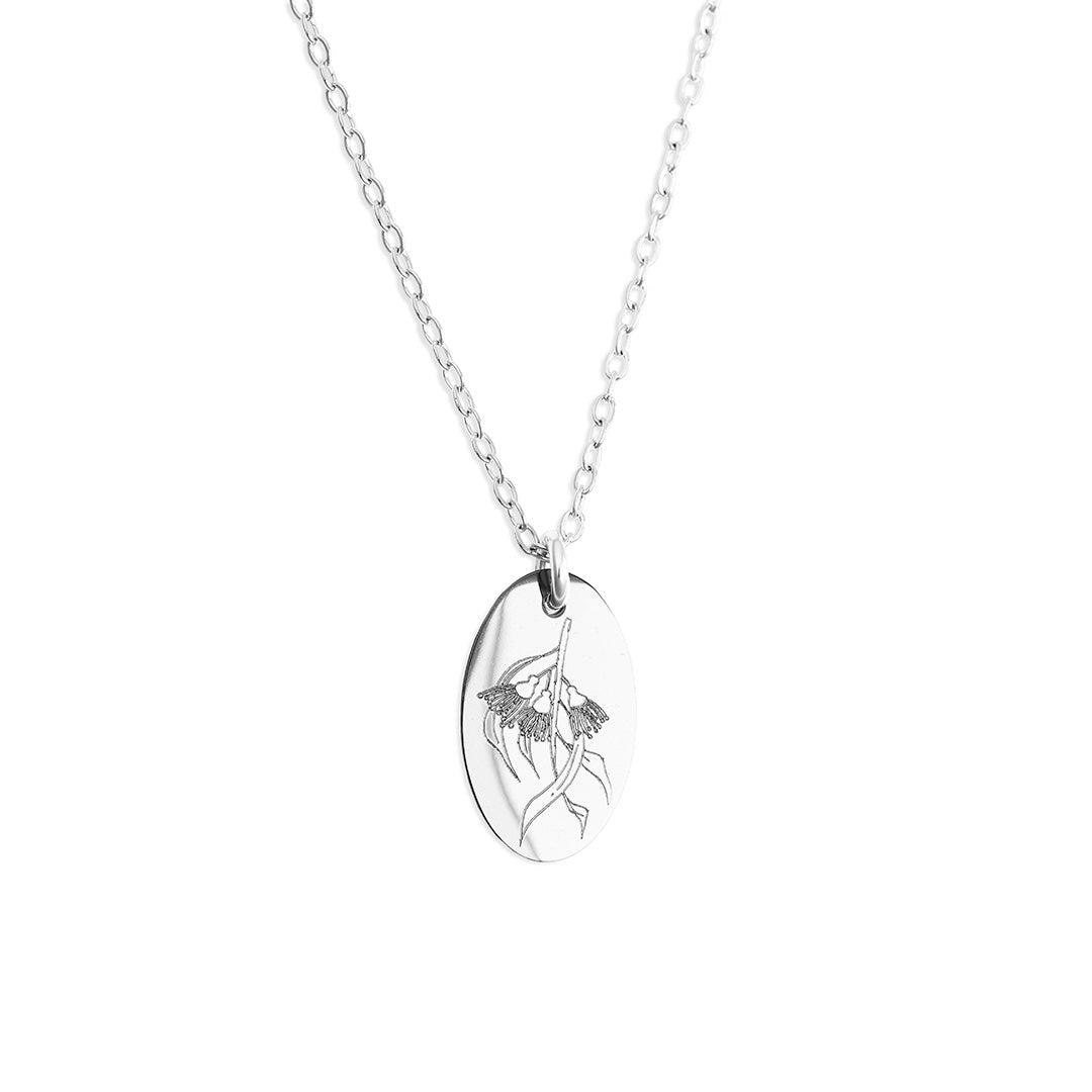 Eucalyptus Necklace - Silver