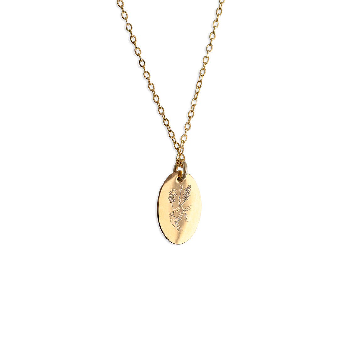 Hardenbergia Necklace - Gold